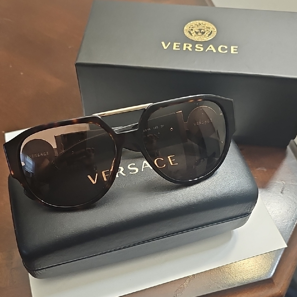 Versace Tortoise Shell Sunglasses